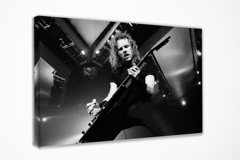 Metallica Poster James Hetfield Poster Canvas Wall Art Etsy