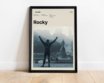 Rocky Movie Poster - Minimalist Rocky Balboa Print - Movie Wall Art - Unique Movie Print - Perfect Gift