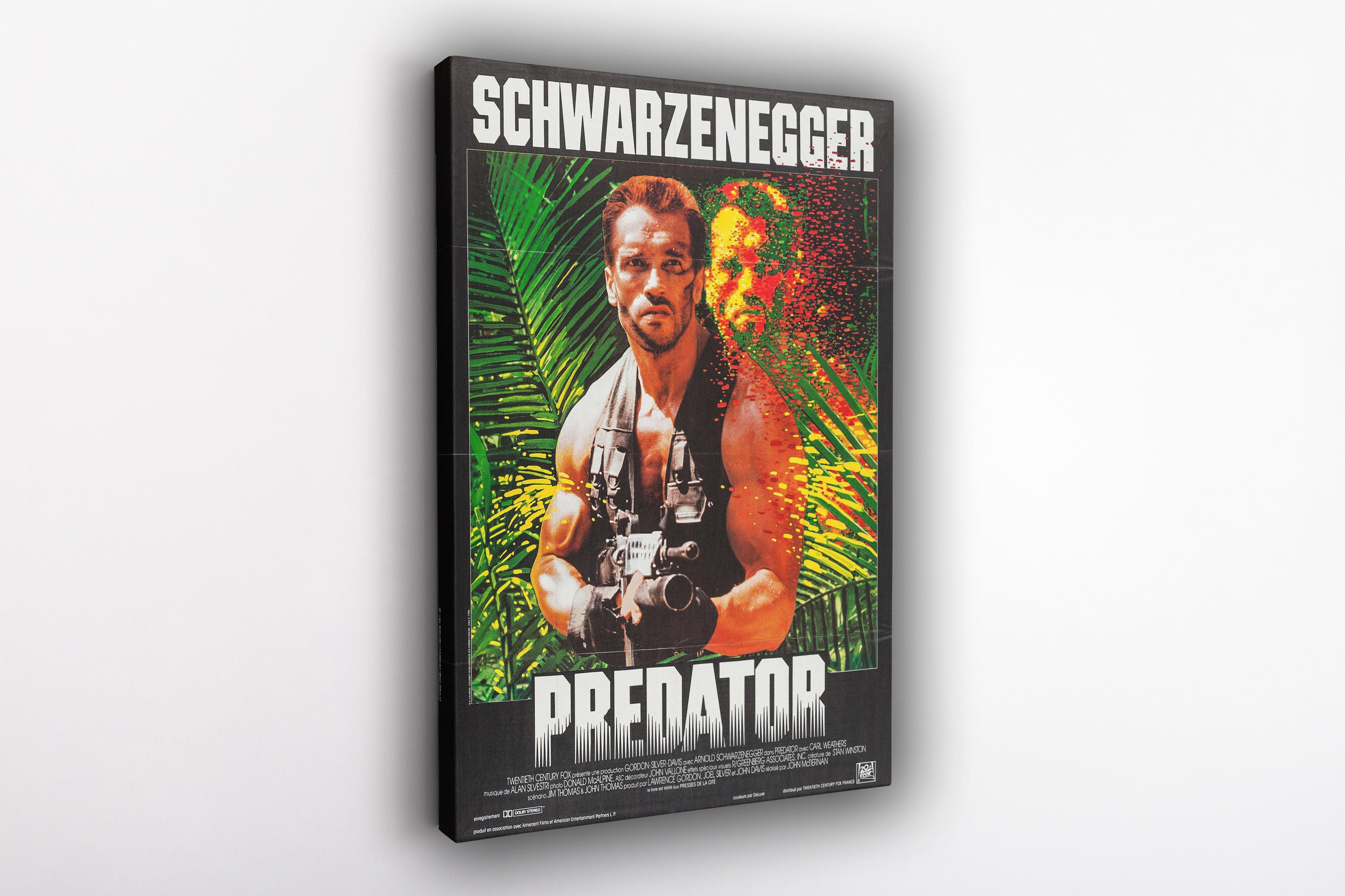 Predator Movie Poster: Arnold Schwarzenegger, Canvas Wall Art