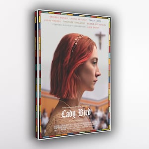 Ladybird Poster Movie Wall Art, impresión estética para decoración de dormitorio, decoración de pared de regalo para fanáticos del cine