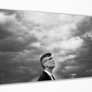 Peaky Blinders Poster, Tommy Shelby Wall Print, British Crime Drama Canvas, Vintage TV Show Decor
