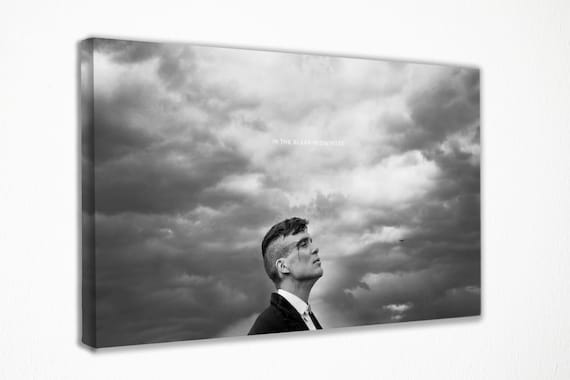 Tommy Shelby Canvas Print: Peaky Blinders TV Show, 1920s Decor