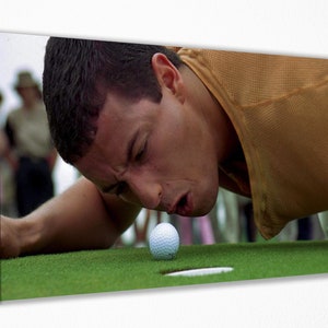 Happy Gilmore Poster, Adam Sandler Golf Filmkunst, 90er Comedy Print, Sport witzige Wanddeko, Kultfilm-Leinwand