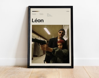 Leon Der Professionelle Film Poster Malerei Kunst Wand Leinwand Für Wohnzimmer Wohnkultur