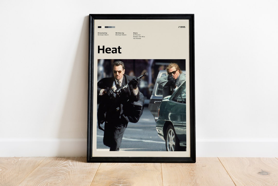 Heat Poster, Heat Movie Poster Print, Minimalist Poster, Framed, Poster ...