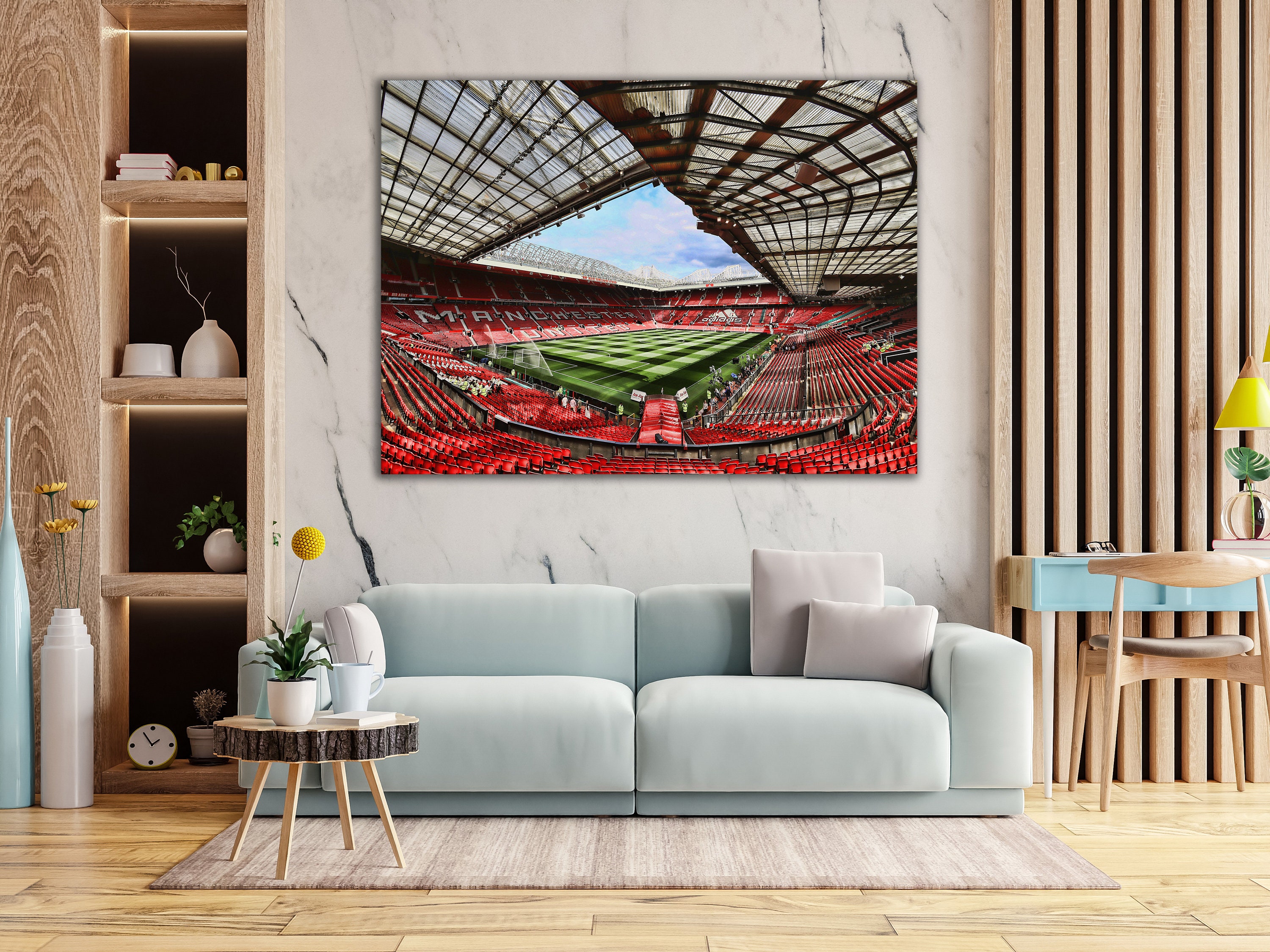 Old Trafford, Old Trafford Poster, Old Trafford Wall Art, Framed