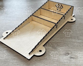 Plantilla ajustable para adaptador rotatorio xTool RA2 Pro [Plantillas de corte de madera/acrílico de 3 mm]