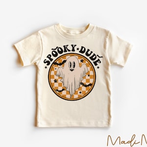 Spooky Dude Toddler Shirt - Halloween Kids Shirt - Natural Toddler Tee