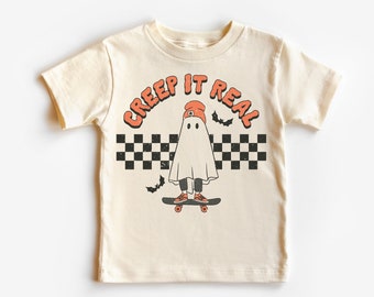 Creep It Real Toddler Shirt - Halloween Kids Shirt - Natural Toddler Tee