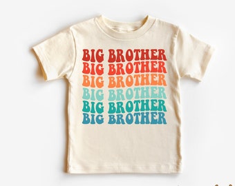 Big Brother Toddler Shirt - Brother Kids Shirt - Natural Toddler Tee