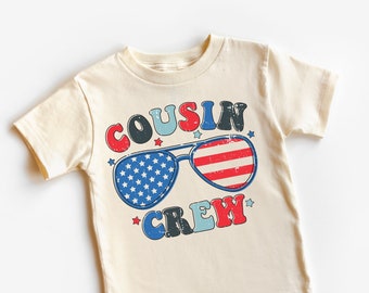 Cousin Crew 4th Of July  Shirt - July Fourth Toddler Tee -  Kids 4th Of July Kids Shirt - Kids July 4th Shirt - Matching Cousin Shirts