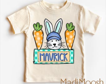 Personalized Kids Easter Shirt | Boys Easter Bunny Tee | Toddler Easter Sweatshirt