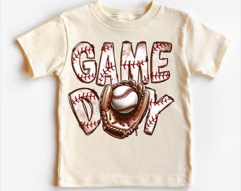 Retro Baseball Game Day Kids Tee All Sizes