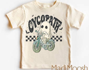 Cycling Halloween Shirt - Cycopath Toddler Tee - Bike Halloween Kids Shirt - Adult, Youth, Toddler, Kids, & Baby Shirts