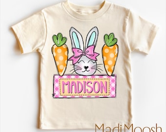 Girls Personalized Easter Bunny Shirt | Kids Easter Tee | Toddler Easter Sweatshirt