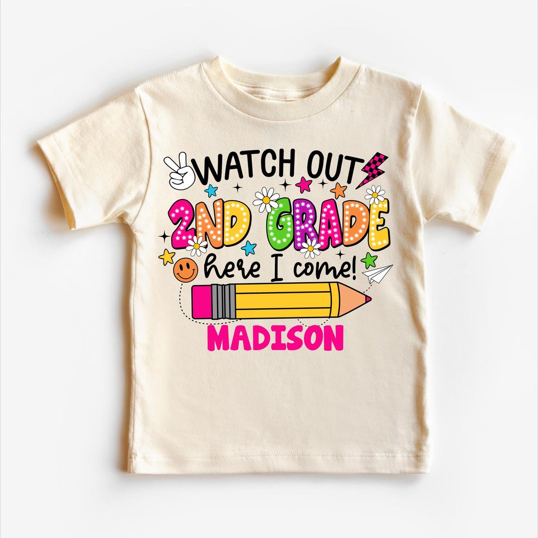 Back to School Photo Prop - Grade Two 2nd Grade Tshirt