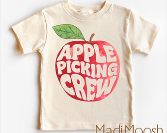Apple Picking Crew Shirt | Apple Orchard Tee - Autumn Shirt