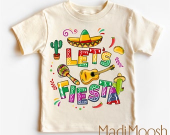 Cinco De Mayo Toddler Shirt - Let's Fiesta Kids Shirt - Taco Toddler Tee
