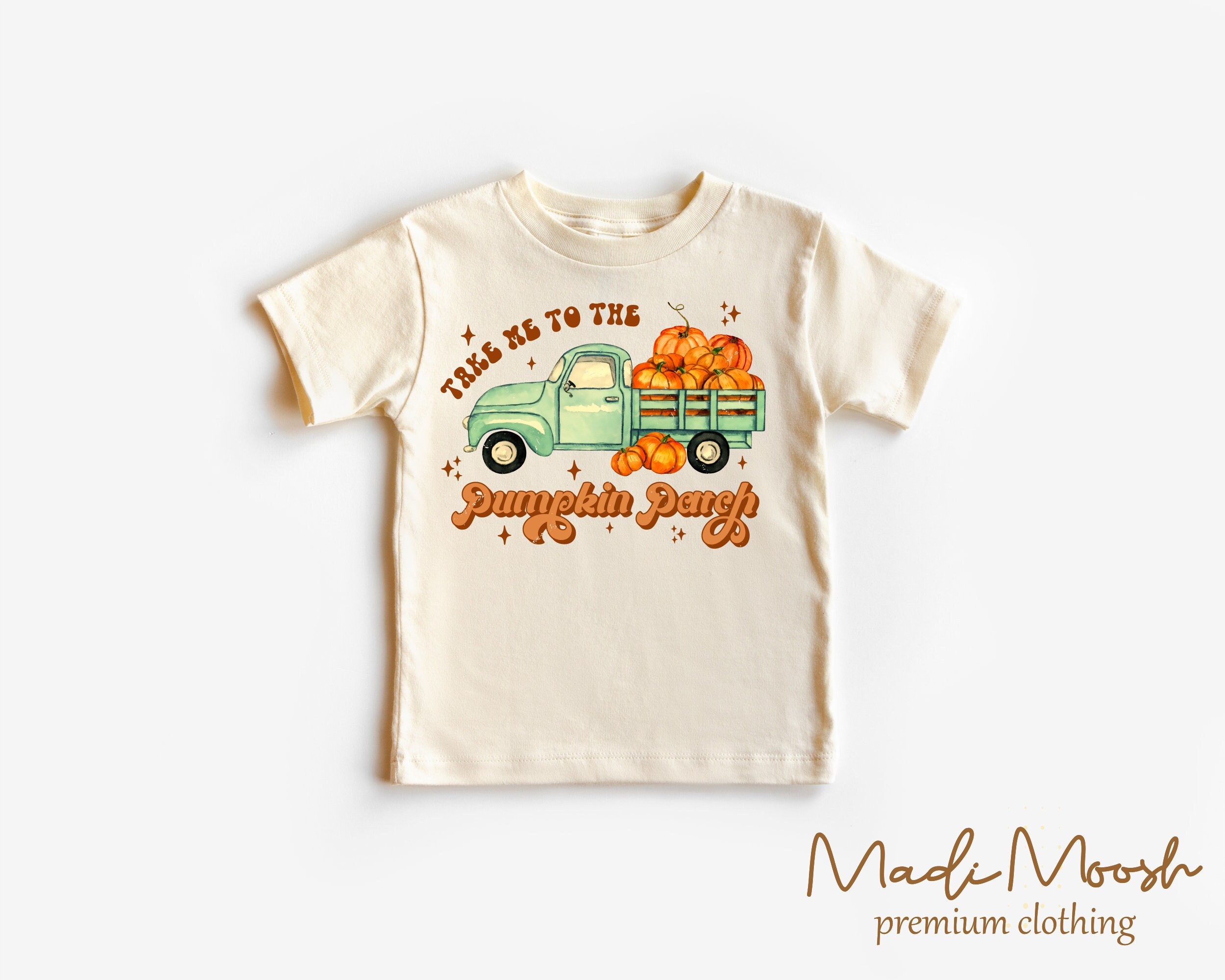 Take Me To The Pumpkin Patch Toddler Shirt - Fall Thanksgiving Kids Shirt - Natural Toddler Tee