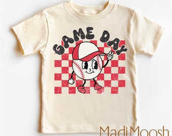 Baseball Game Day Kids Shirt - Baseball Toddler Tee - Baseball Season Kids Shirt