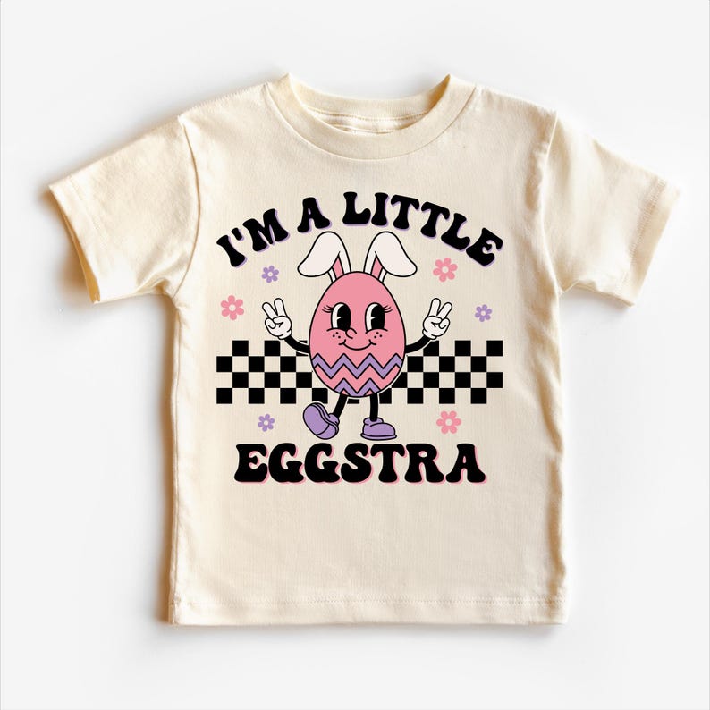 I'm A Little Eggstra Funny Easter Shirt | Girls Easter Egg Tee | Easter ...