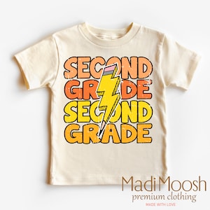 Second Grade Back To School Shirt - Lightning Bolt School Toddler Tee -  2nd Grade Back To School Kids Shirt