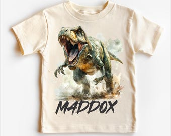 Personalized Retro T-Rex Shirt: Vintage Dinosaur Style