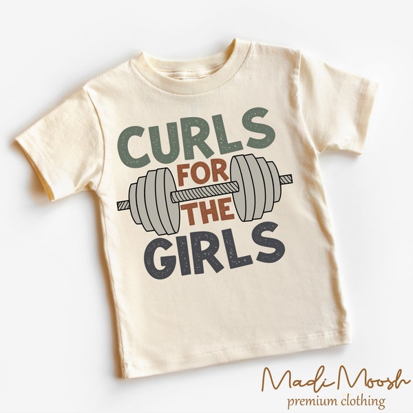 Curls For Girls Kids Shirt - Cute Boys Toddler Tee - Natural Kids Shirt