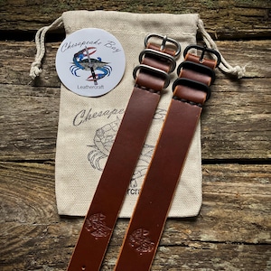 Brown Leather Watch Strap - 20mm and 22mm