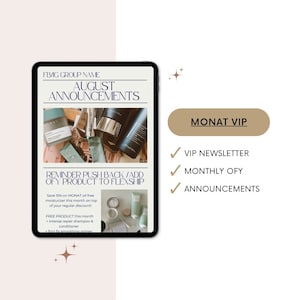 MONAT Market Partner Newsletter | VIP Digital Newsletter | Monthly Newsletter | Customizable Canva Templates