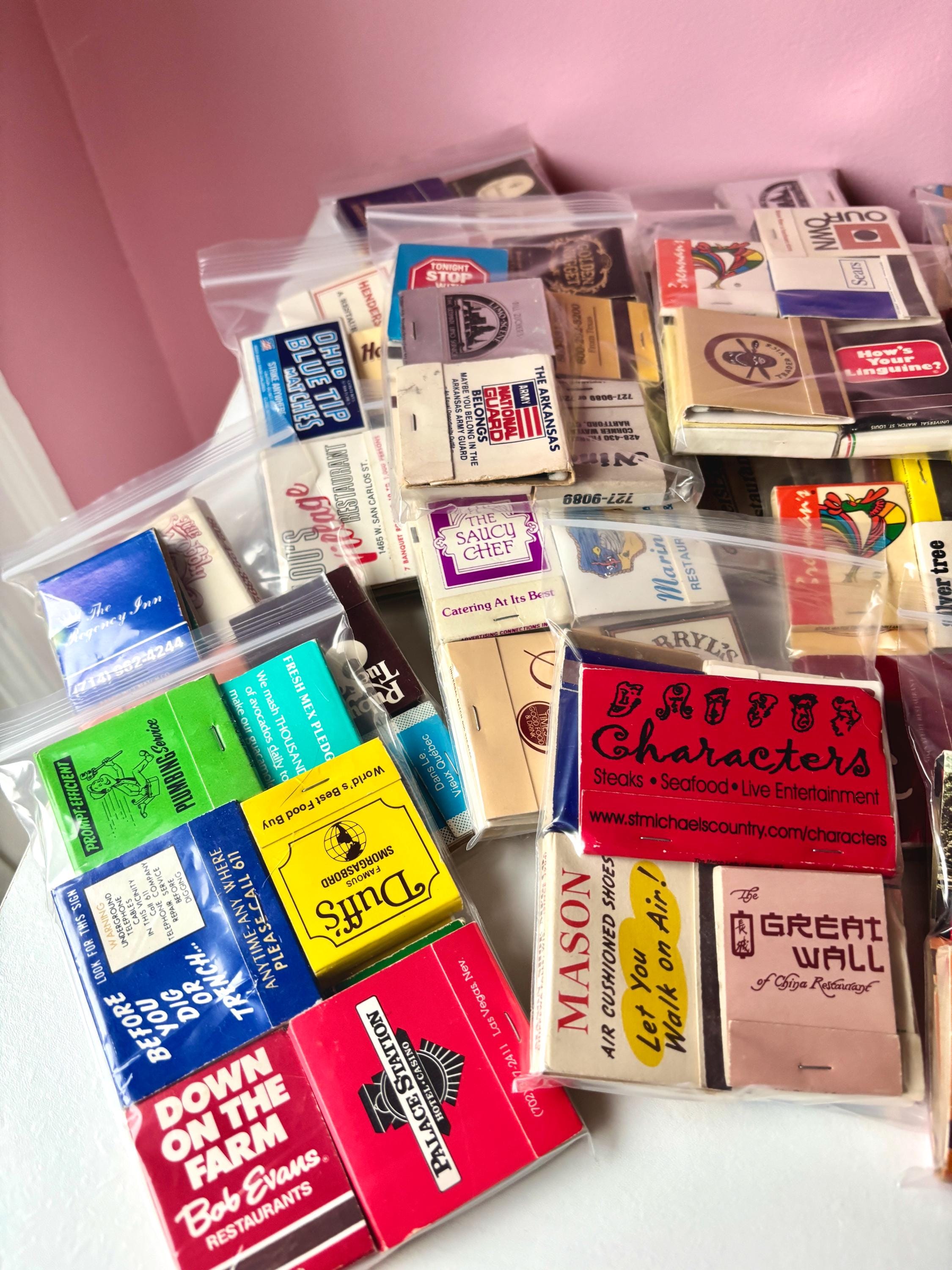 Vintage Matchbook Collection (set of 10): Retro Advertising Ephemera - Etsy