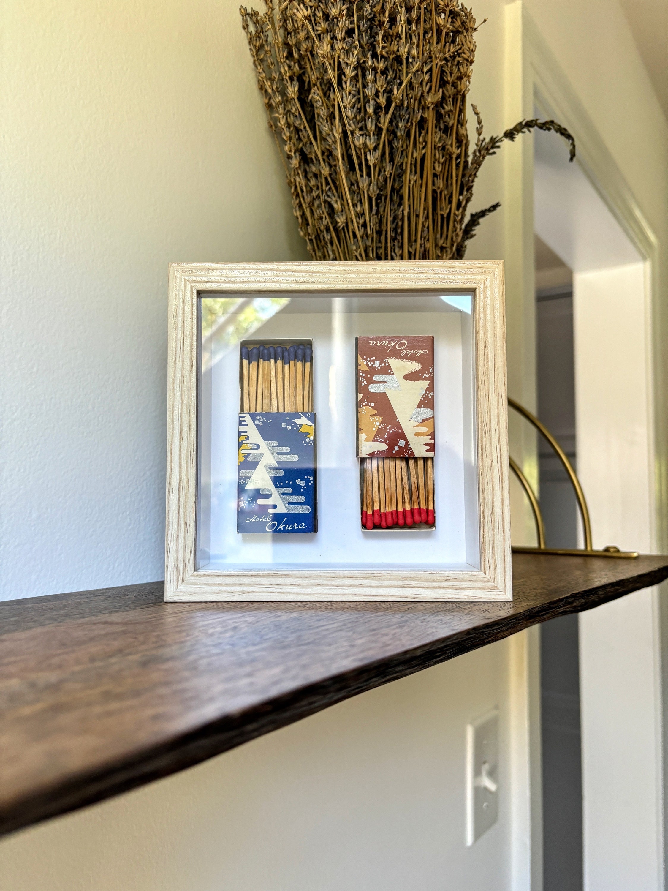 Mini Retro Travel Matchbox Shadow Box Decor Hotel Okura Tokyo Japan ...