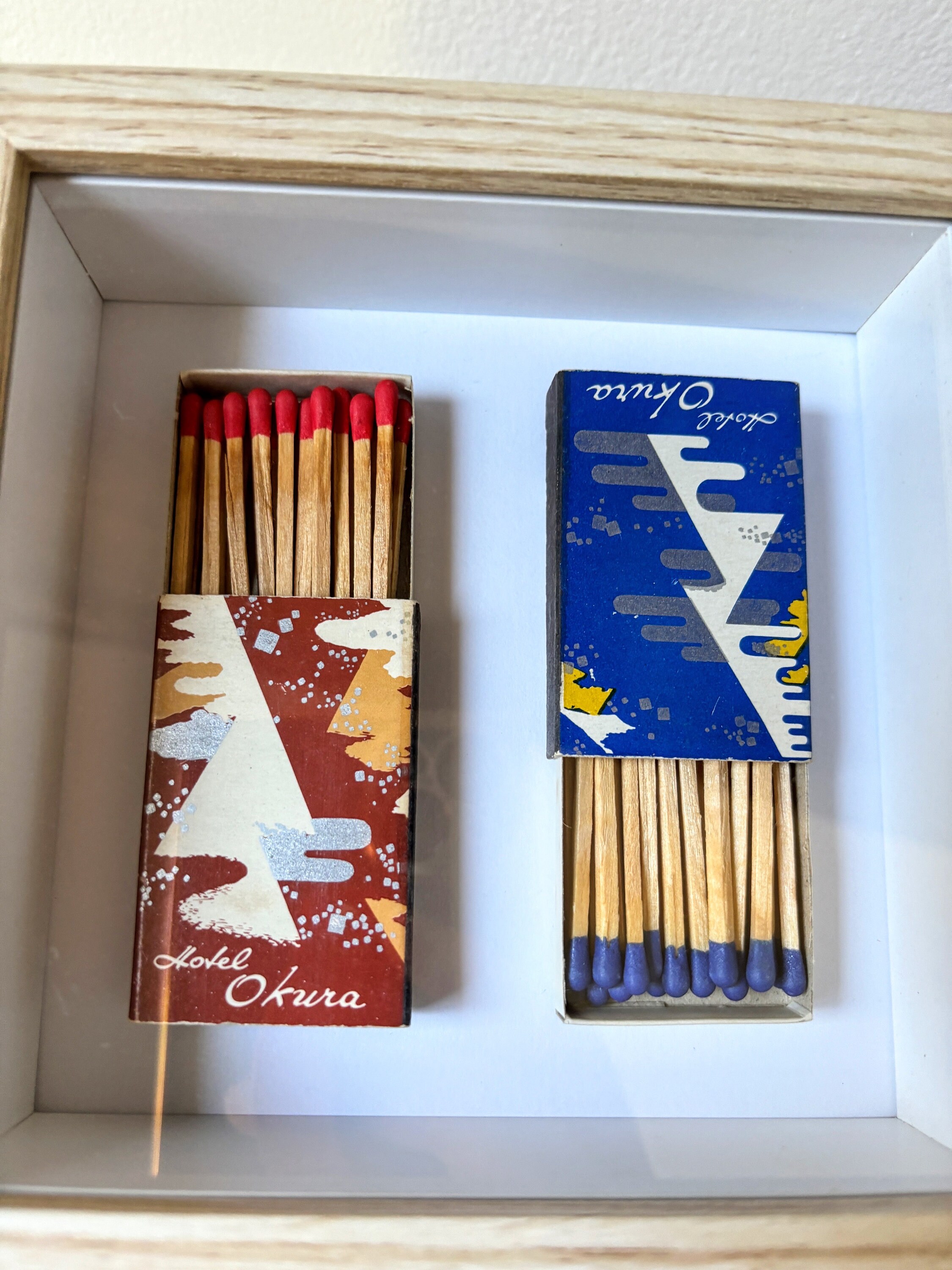 Mini Retro Travel Matchbox Shadow Box Decor Hotel Okura Tokyo Japan ...