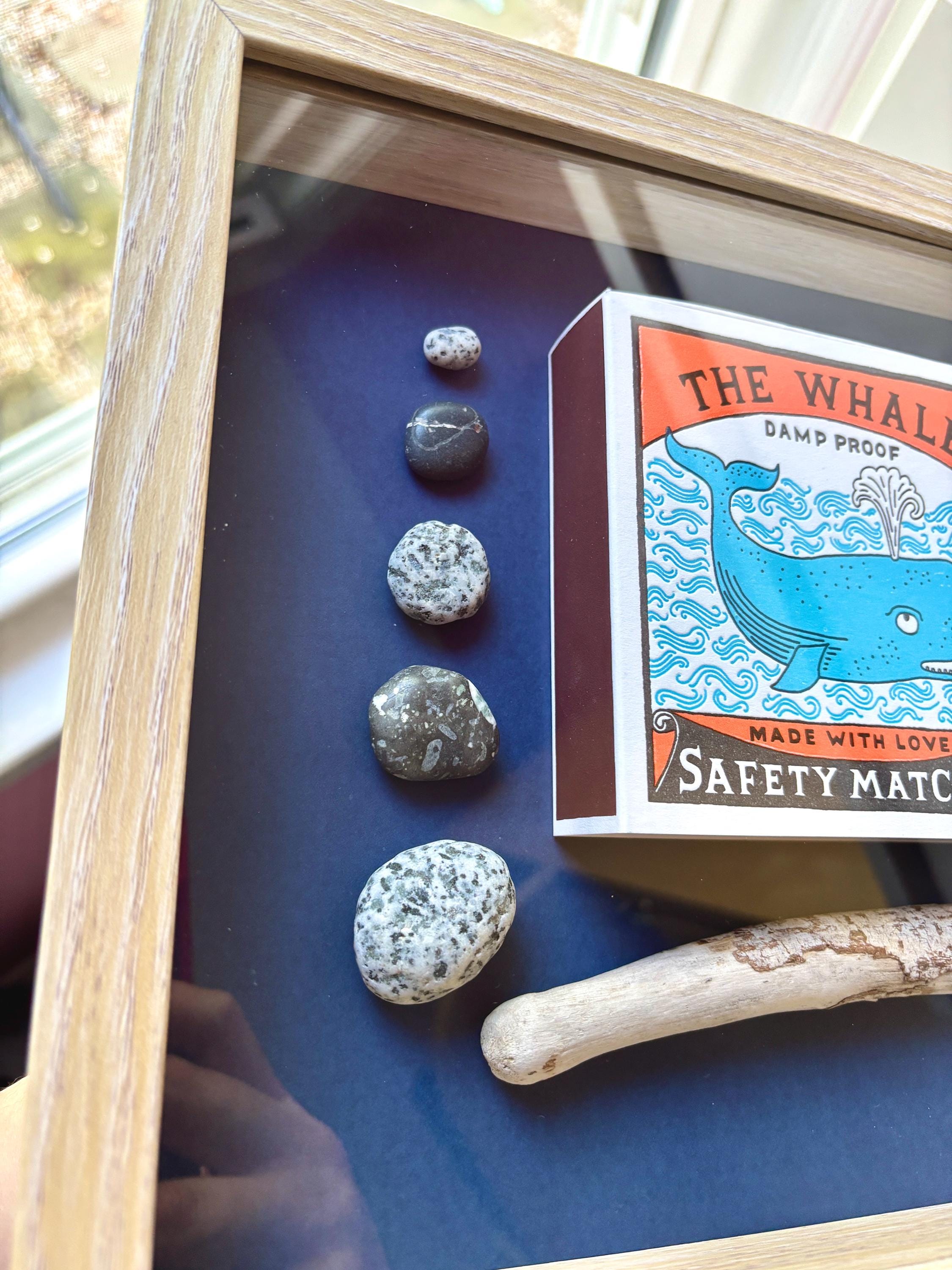Whale Matchbox Shadow Box: Coastal Nautical Decor With Driftwood - Etsy