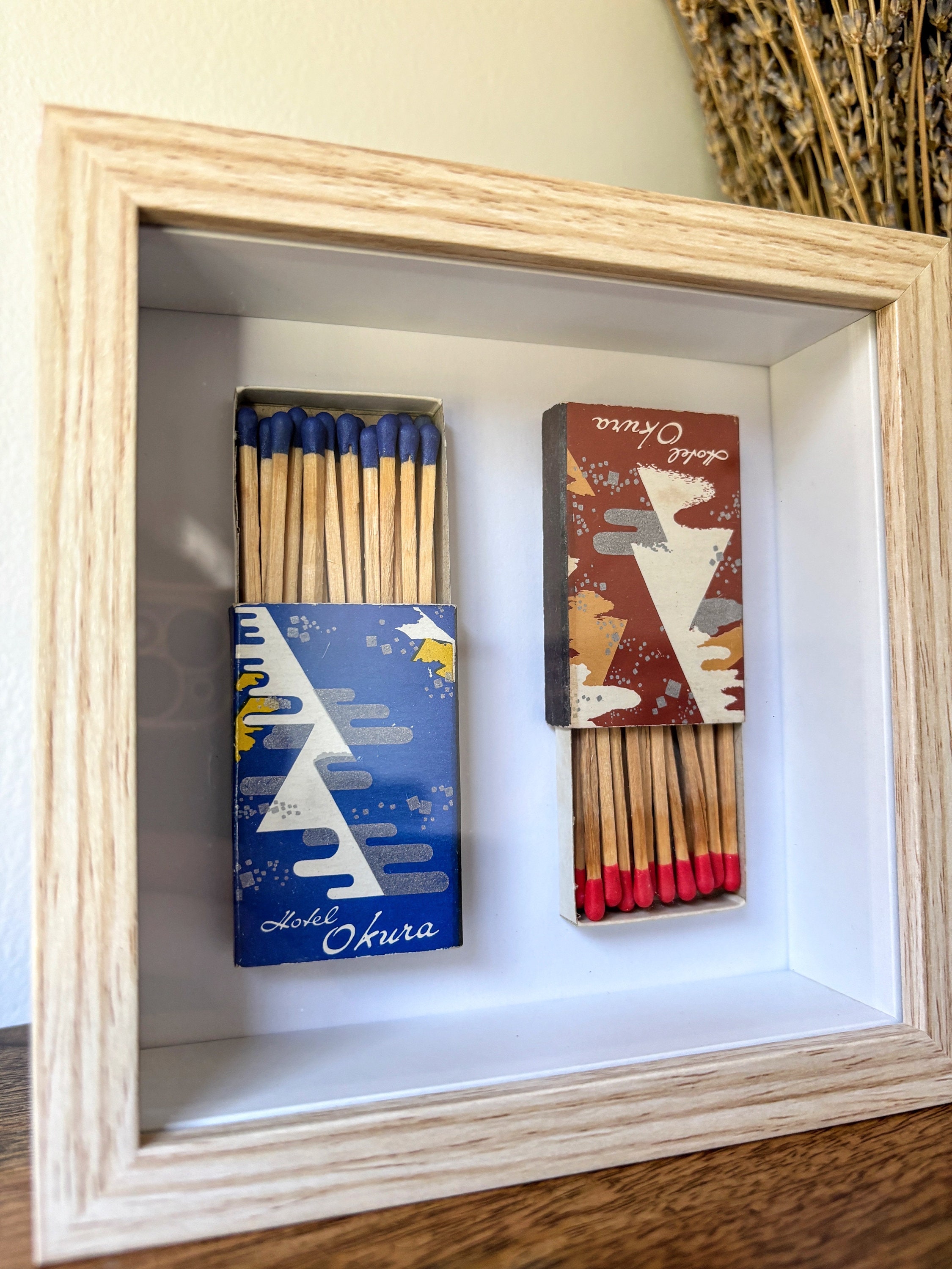 Mini Retro Travel Matchbox Shadow Box Decor Hotel Okura Tokyo Japan ...