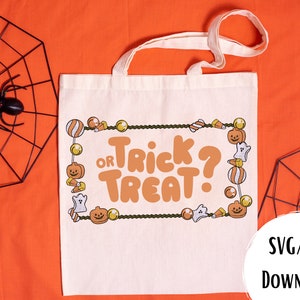 Trick or Treat Halloween Candy PNG/SVG Digital File Download