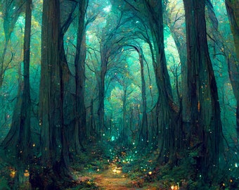 Enchanted Forest Framed poster