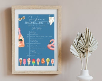 Bachelorette Itinerary Pool Party Bachelorette Vegas Pool Party Bachelorette Itinerary Palm Springs Pool Party Bachelorette Invite