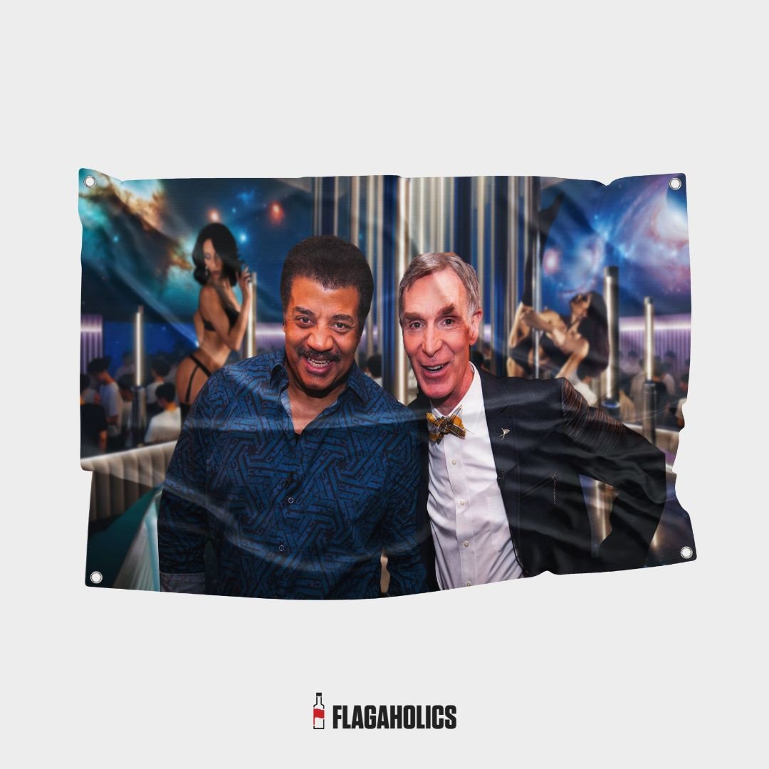 Bill Nye X Neil Degrasse Tyson Flag Etsy