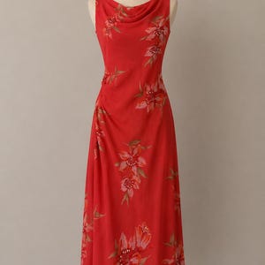 silk slip dress coral under $500 Neon Coral Midi Slip Dress
