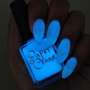 Blue Hawaii, a Light Blue to Blue Solar and Glow in the Dark Polish
