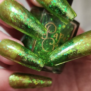 Mojito, a Green Flakie Sheer Polish