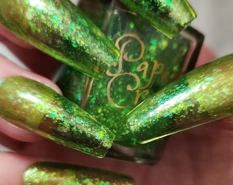 Mojito, a Green Flakie Sheer Polish