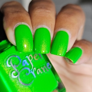 Watermelon Rind, Glowy Neon Green Jelly Creme