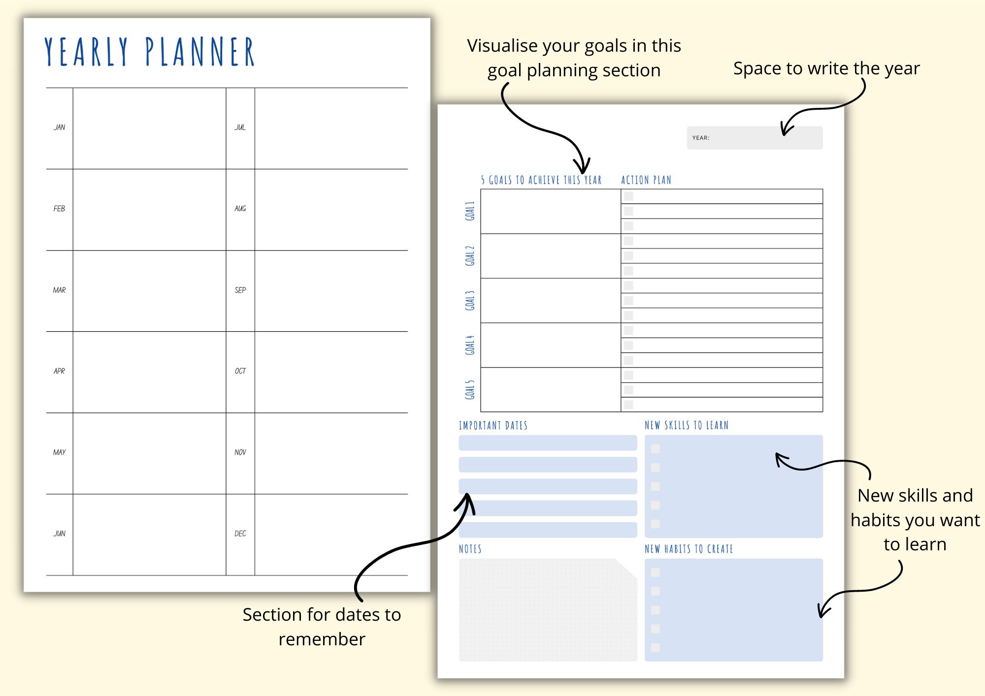 Planner Bundle - Daily Weekly Monthly and Yearly Planners, to Do Lists ...