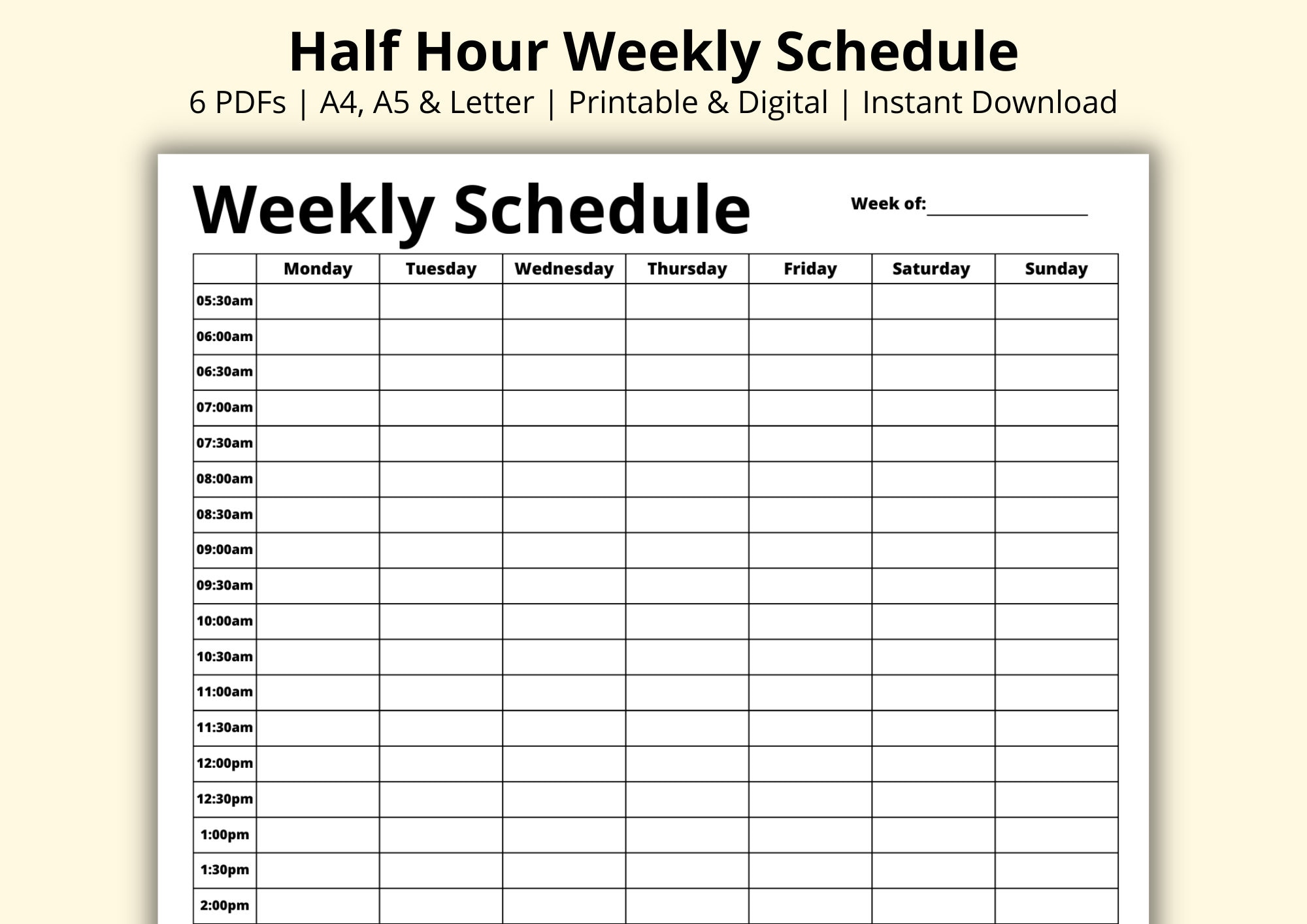 half-hour-weekly-schedule-7-day-planner-weekly-planner-pdf-week-at-a-glance-weekly-agenda