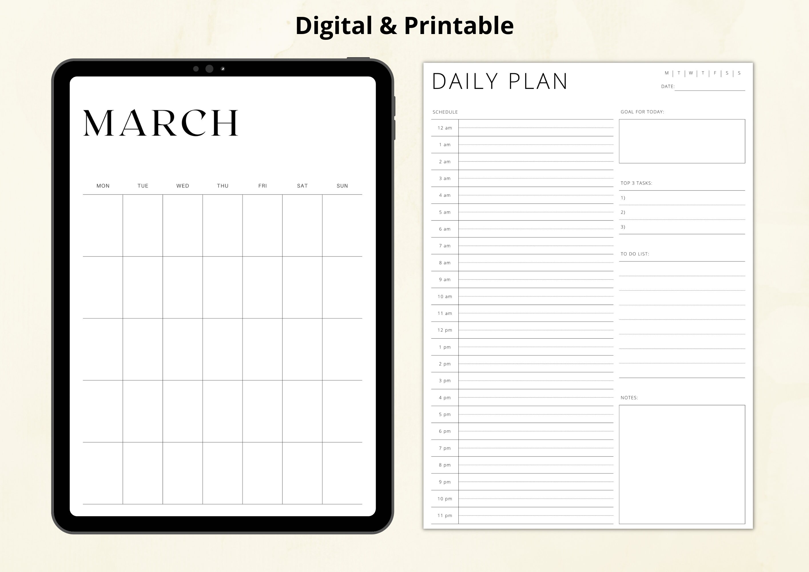 Planner Bundle Daily Weekly Monthly Yearly Planners, to Do Lists ...