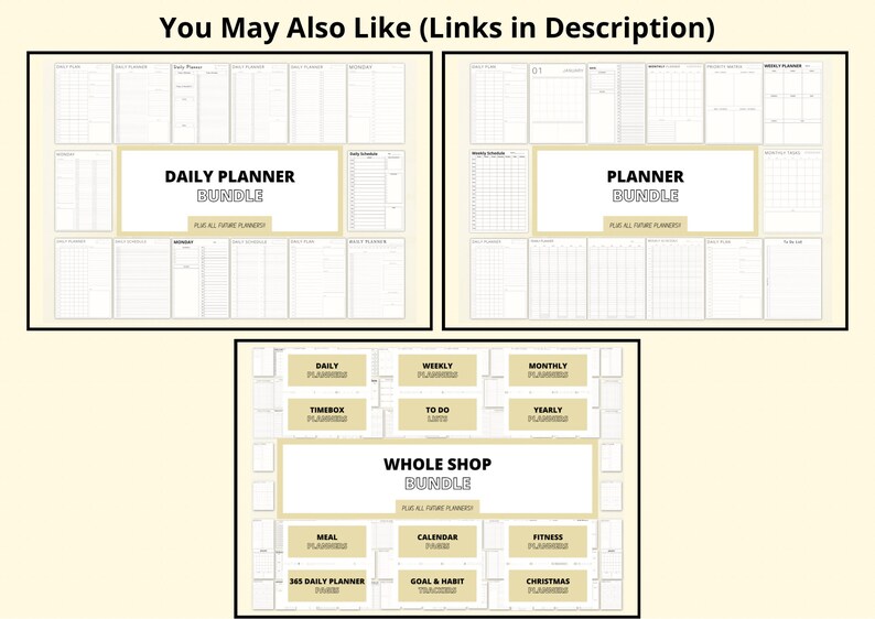 Daily Time Blocking Planner Template, 30 Minute Schedule, Daily Agenda PDF, Simple Productivity Planner, Printable/Digital, A4/A5/Letter image 9