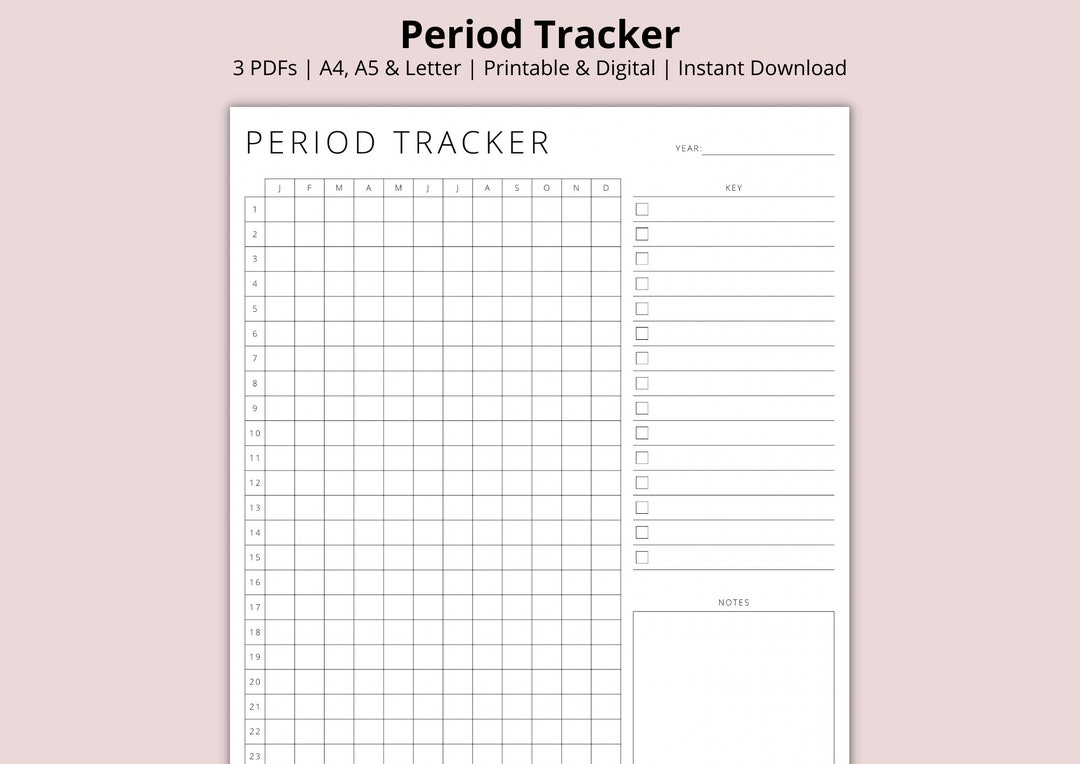 Period Tracker, Fertility Journal, Menstrual Cycle Tracking, Ovulation ...