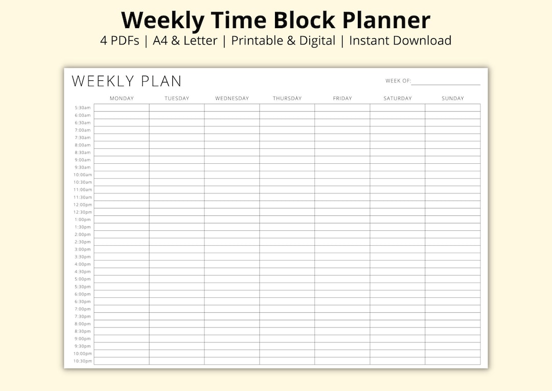 Weekly Time Block Planner 7 Day Plan 30 Minute Increments Week At A weekly-time-block-planner-7-day-plan-30-minute-increments-week-at-a
